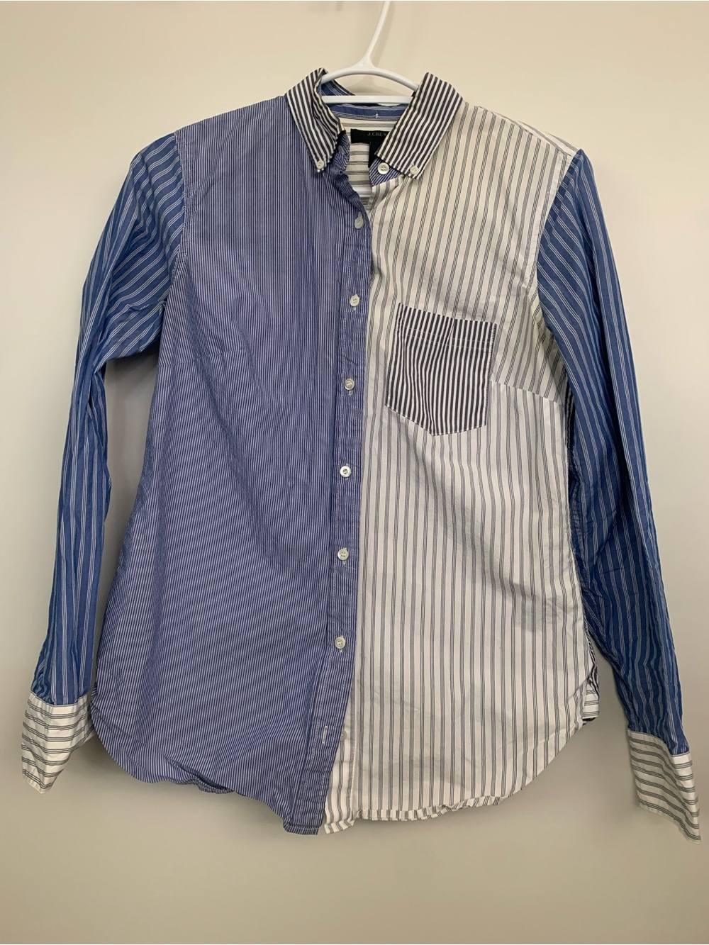 J Crew Multi-Stripe Button-Down Shirt